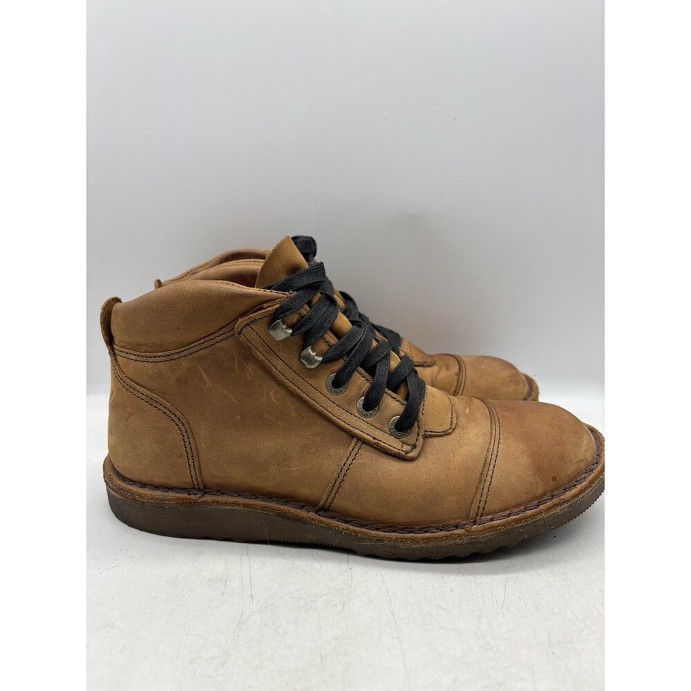 Jim Green Barefoot African Ranger Boots Men's Size US 8.5 Cognac Brown Lace Up